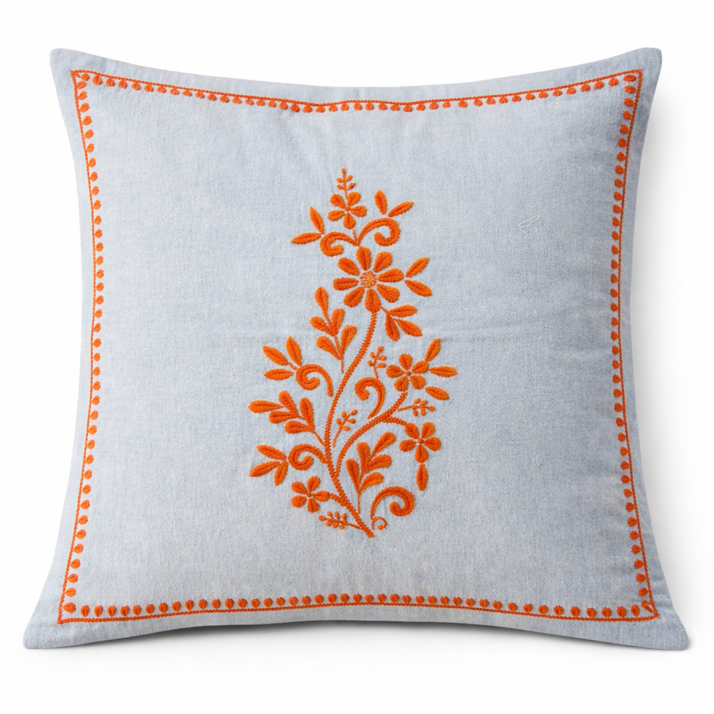 Coral garden chikankari embroidery