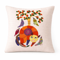 Tribal tree of life cushion cover