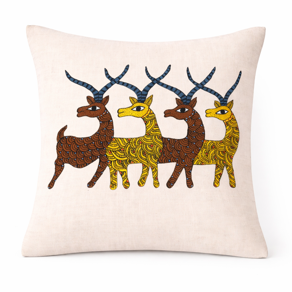 Dancing Antelope Cushion Cover