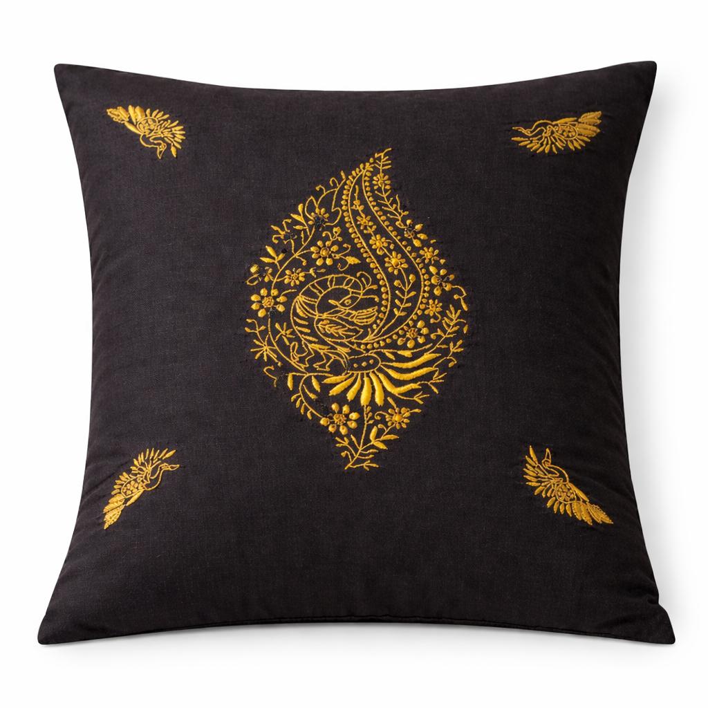 Golden shell chikankari